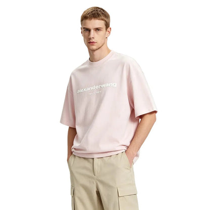 Alexander Wang Puff Logo Tee Pink