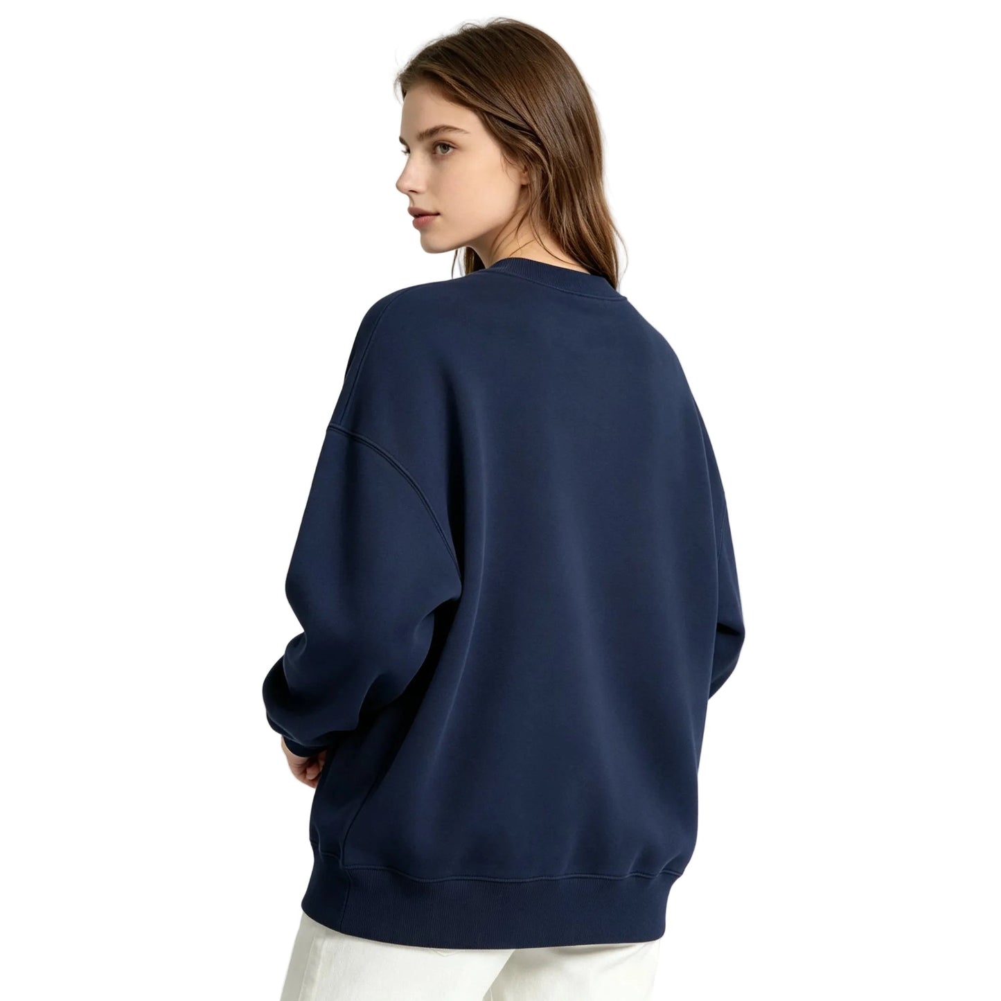 ALO Accolade Crew Neck Pullover Navy