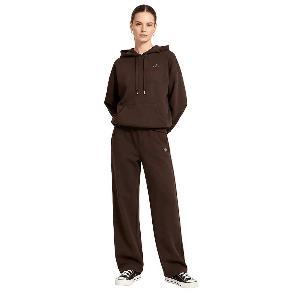 Alo Yoga Accolade Straight Leg Sweatpants Brown