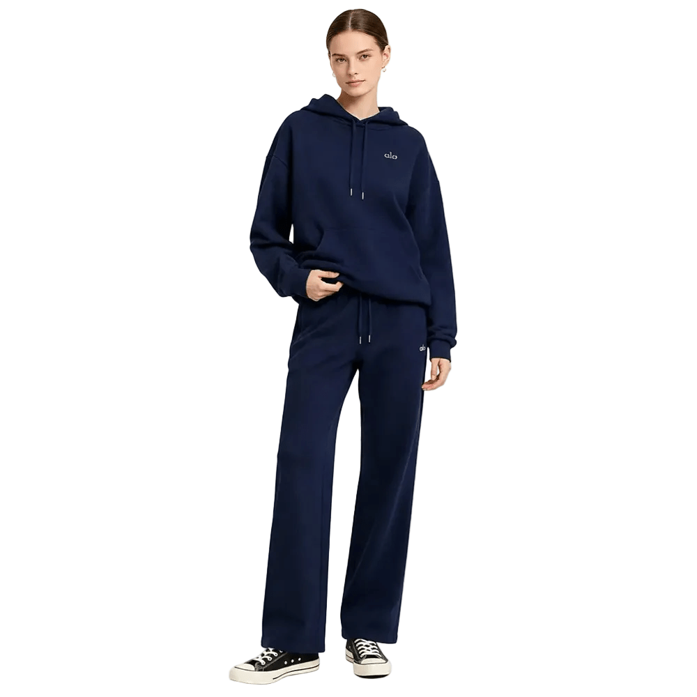 Alo Yoga Accolade Straight Leg Sweatpants Navy