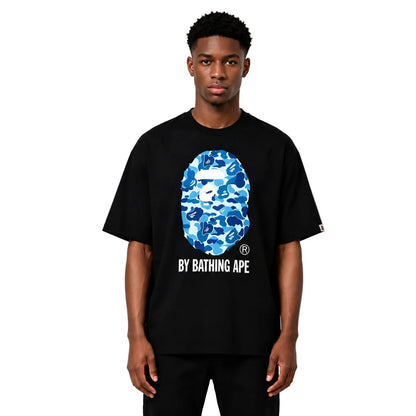 BAPE ABC Camo By Bathing Ape Tee Black Blue