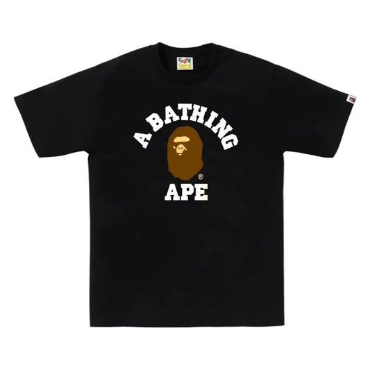 BAPE College Tee SS26 Black