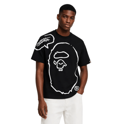 BAPE x Joshua Vides Ape Head Tee Black