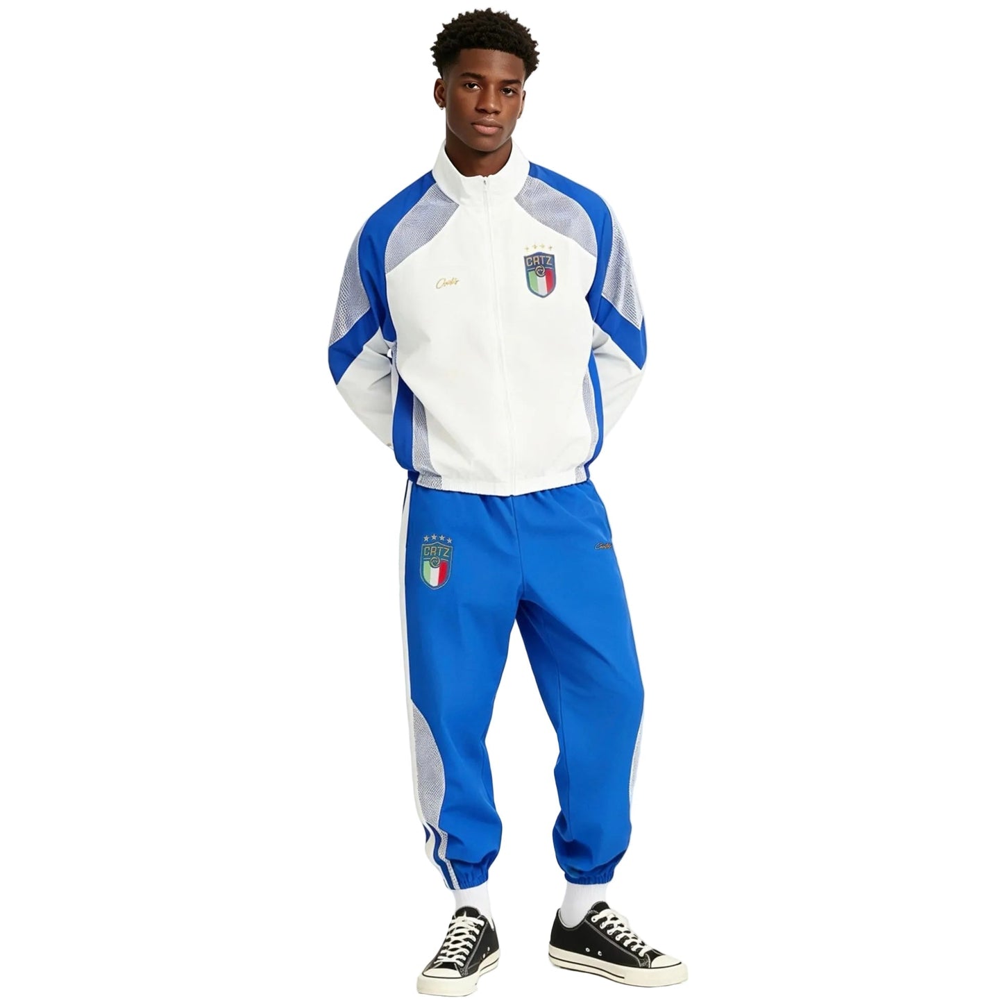Corteiz Italia Shuku Pant Blue/White