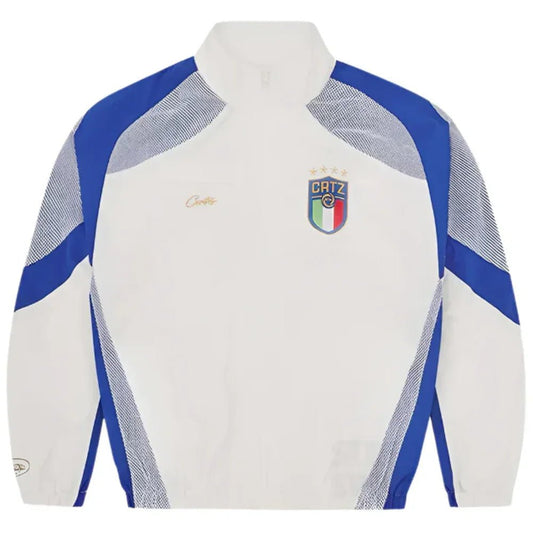 Corteiz RTW Italia Olympic Shuku Jacket White Blue