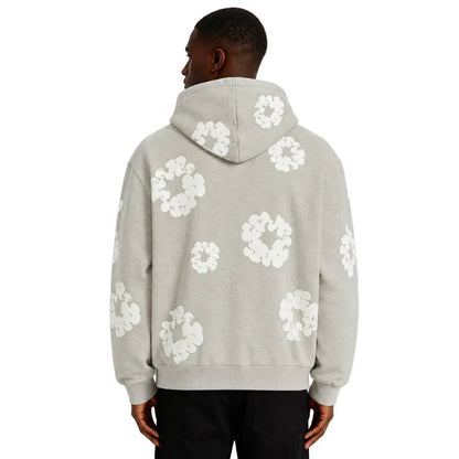 Denim Tears Cotton Wreath Zip Hoodie Grey