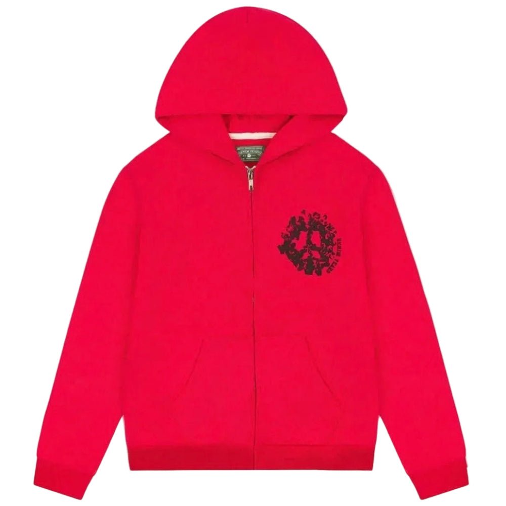 Denim Tears Denim University Zip Hoodie SS24 Red