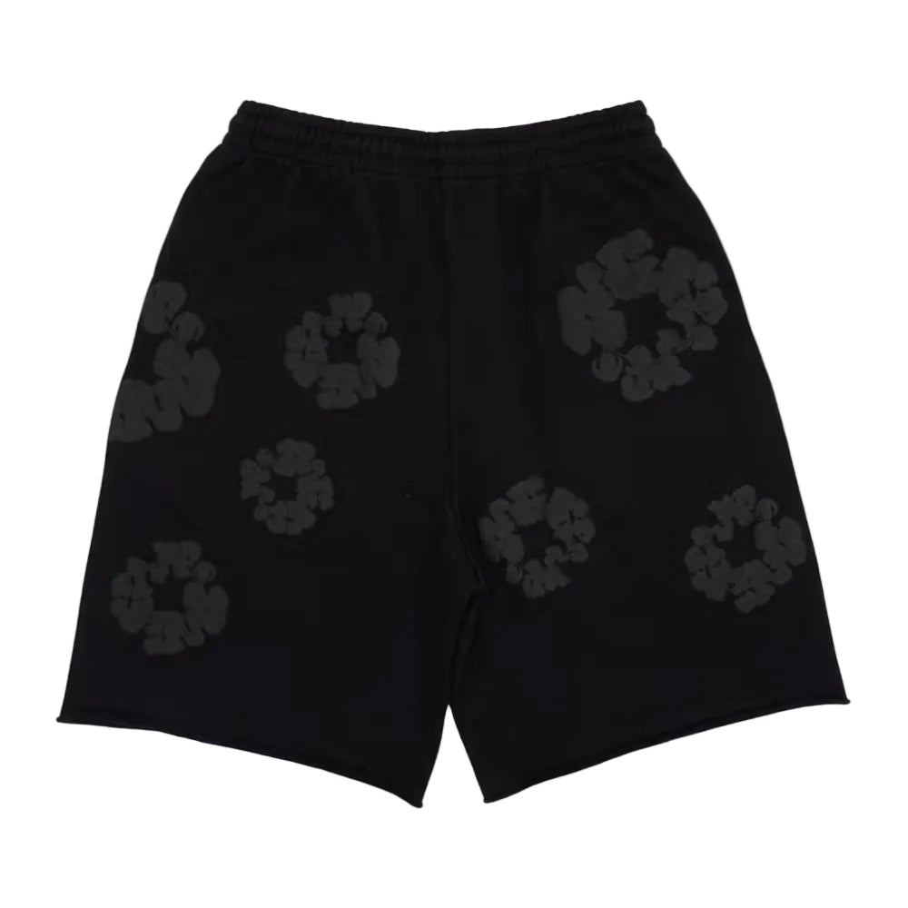 Denim Tears Mono Wreath Sweatshorts Black