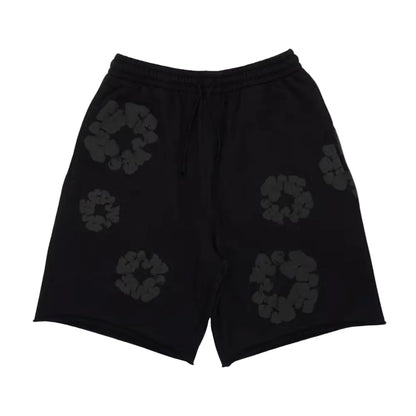 Denim Tears Mono Wreath Sweatshorts Black