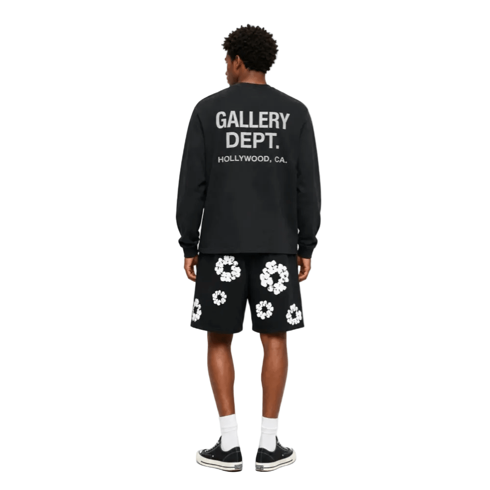 Denim Tears The Cotton Wreath Shorts Black