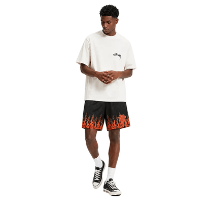 Eric Emanuel EE Basic Core Burning Flames Short Black Red