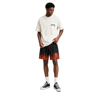 Eric Emanuel EE Basic Core Burning Flames Short Black Red