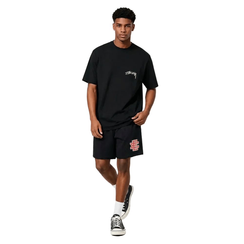 Eric Emanuel Men's Glitter Valentine's Basic Shorts Black