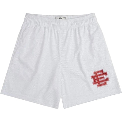 Eric Emanuel Men's Glitter Valentine's Basic Shorts White