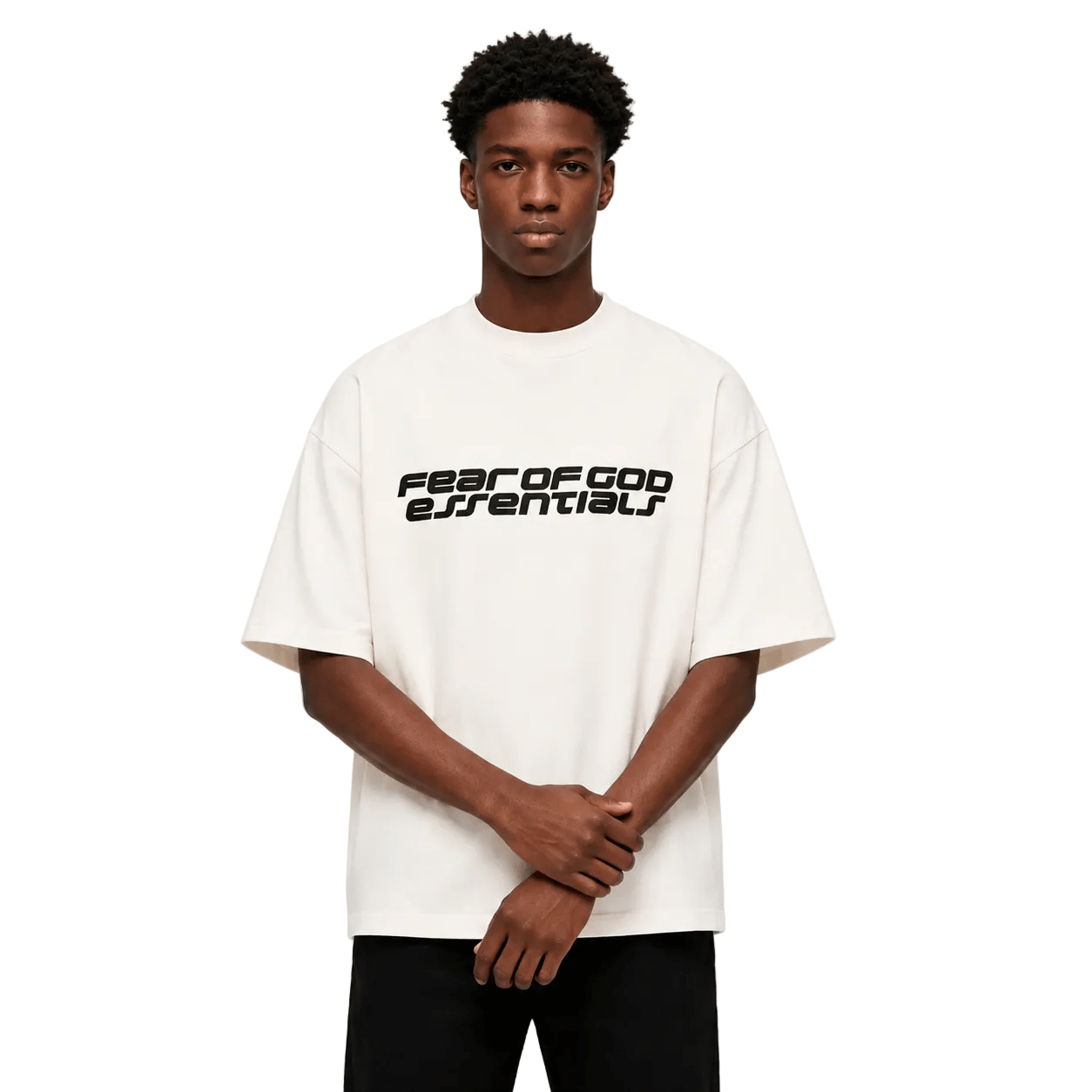 Fear of God Essentials 90s Short Sleeve Tee Ivory