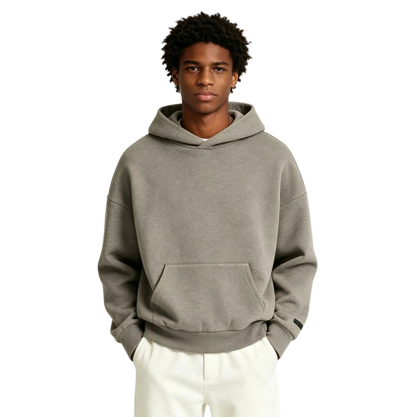 Fear of God Essentials Classic Fit Fleece Hoodie Homestead Heather