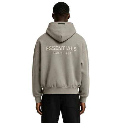 Fear of God Essentials Classic Fit Fleece Hoodie Homestead Heather