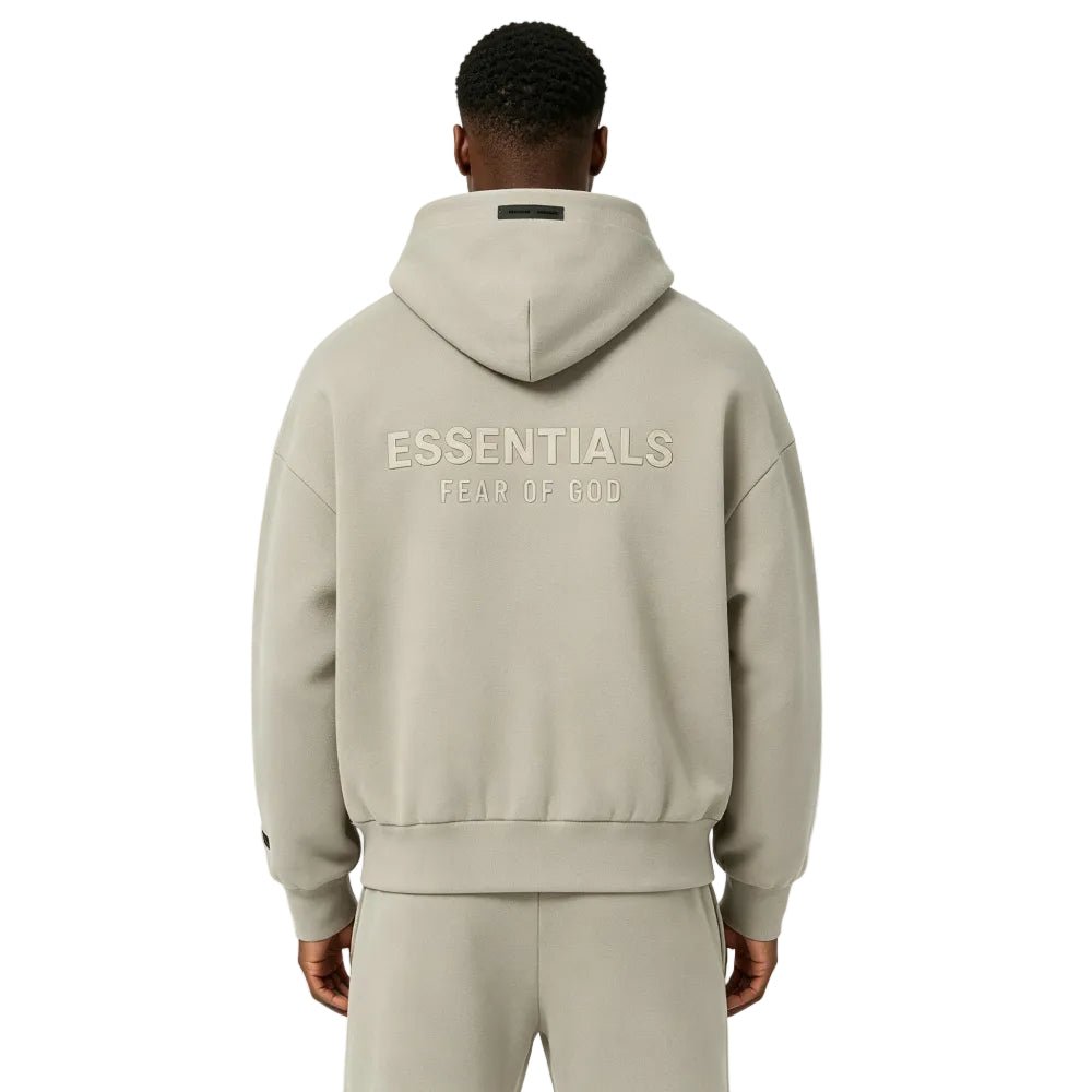 Fear of God Essentials Classic Full Zip Hoodie Timber