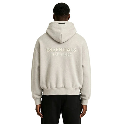 Fear of God Essentials Classic Hoodie Heather Stone