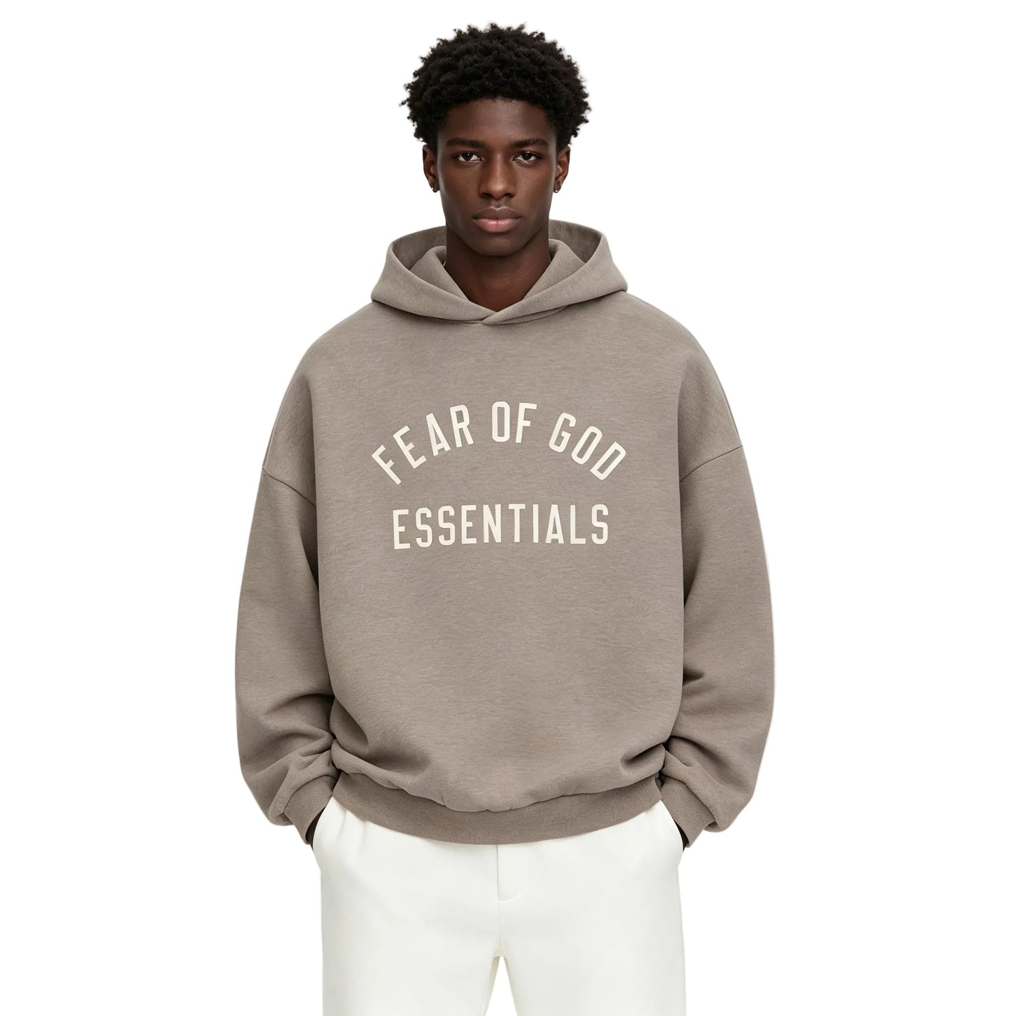 Fear of God Essentials Fleece Hoodie Heather Gray