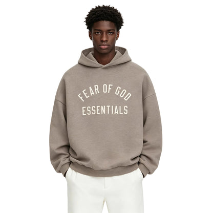 Fear of God Essentials Fleece Hoodie Heather Gray
