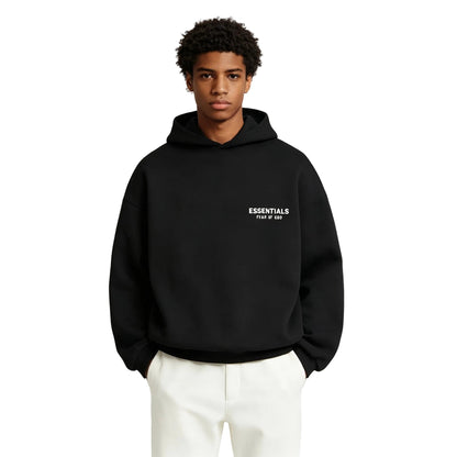 Fear of God Essentials Fleece Hoodie Black