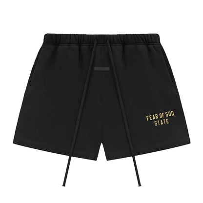 Fear of God Essentials Fleece Soccer Short Black