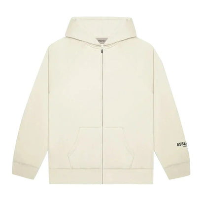 Fear of God Essentials Full Zip Hoodie Cream