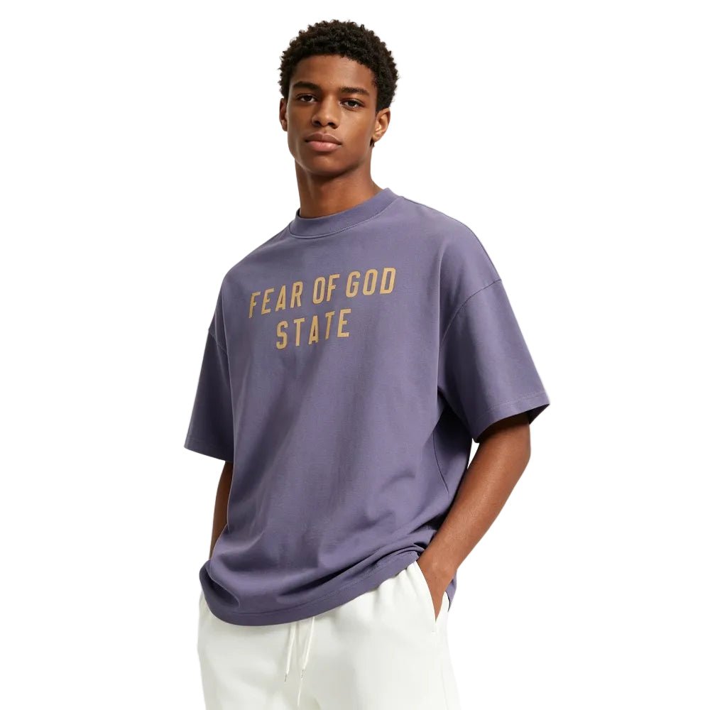 Fear of God Essentials Heavy Crewneck Tee Lavender