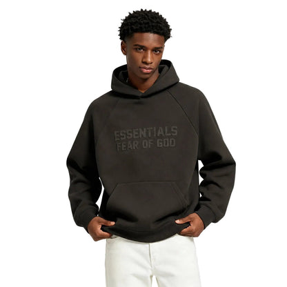 Fear of God Essentials Hoodie Off Black