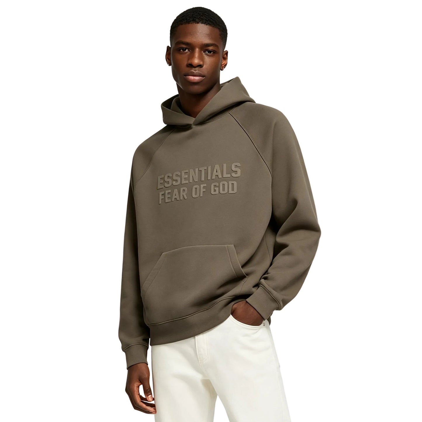 Fear of God Essentials Hoodie Wood