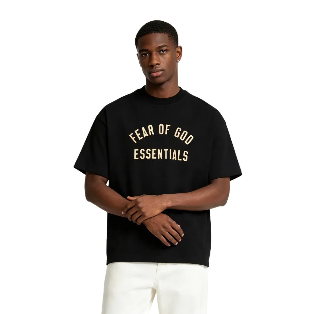 Fear of God Essentials Jersey Crewneck Tee Black