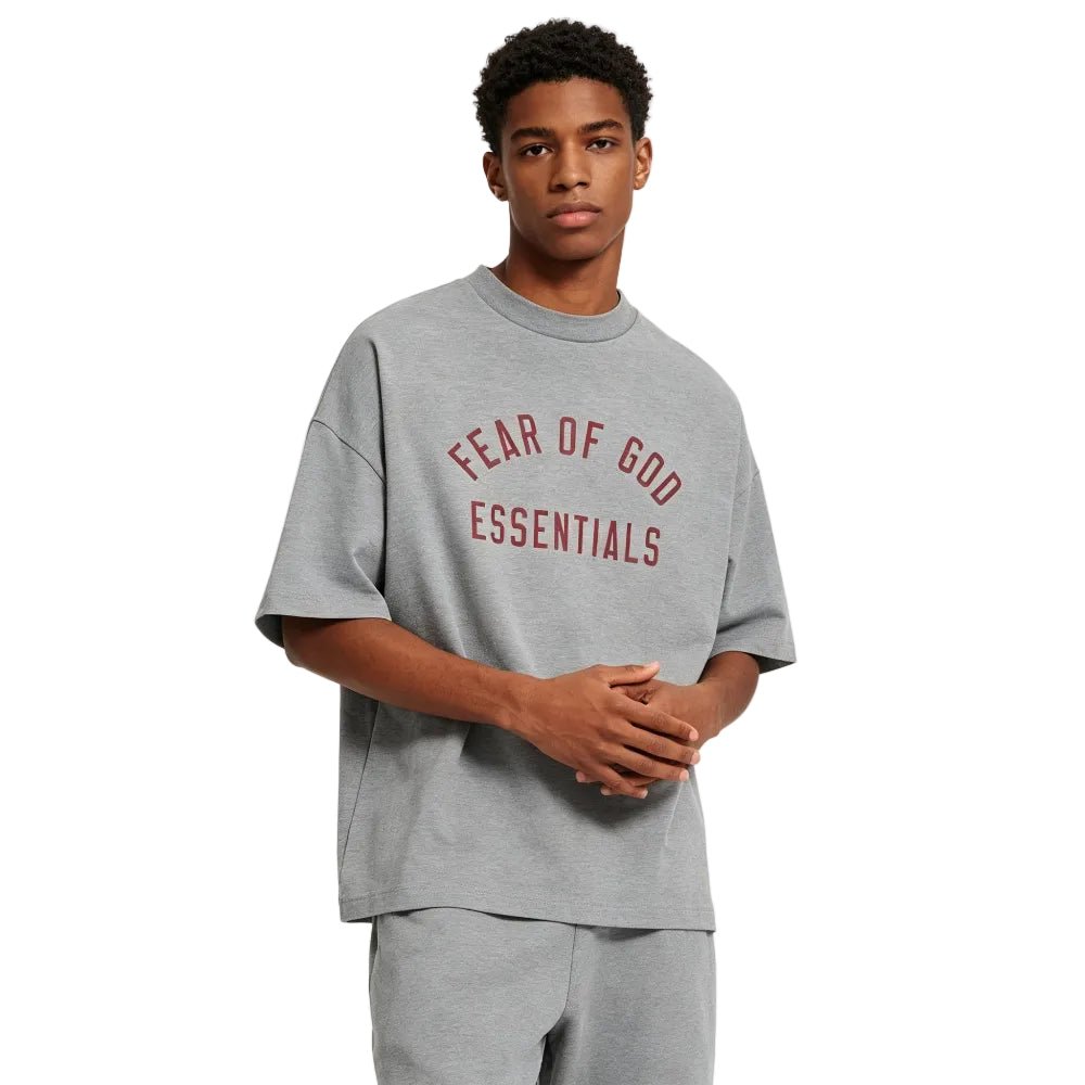 Fear of God Essentials Jersey Crewneck Tee Dark Heather