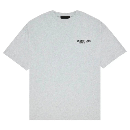 Fear of God Essentials Jersey Crewneck Tee Light Heather Grey