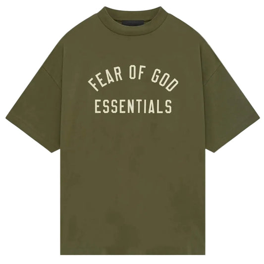 Fear of God Essentials Jersey Crewneck Tee Military