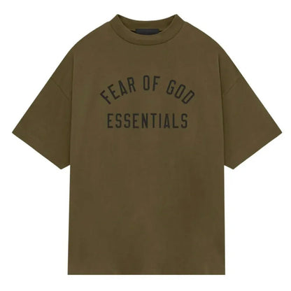 Fear of God Essentials Jersey Crewneck Tee Olive