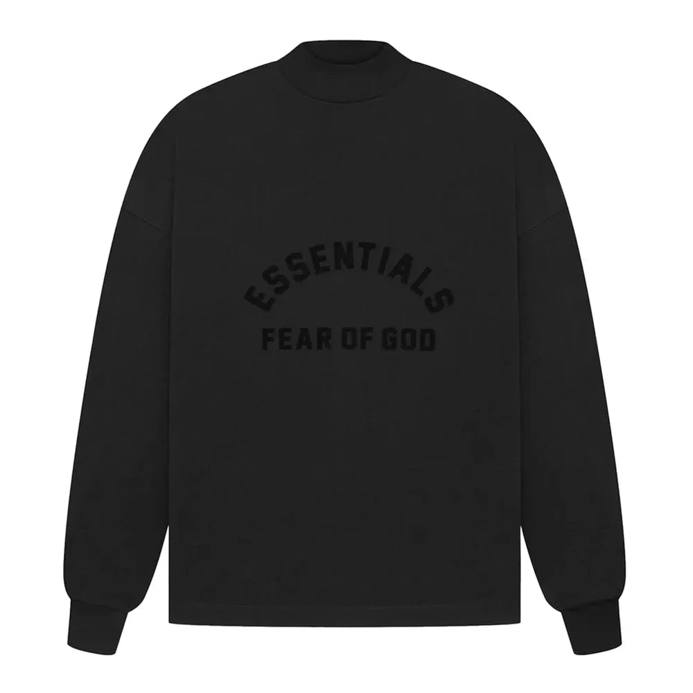 Fear of God Essentials Long Sleeve Tee Jet Black