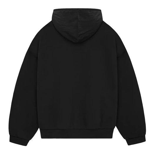 Fear of God Essentials Nylon Fleece Hoodie Jet Black Jet Black