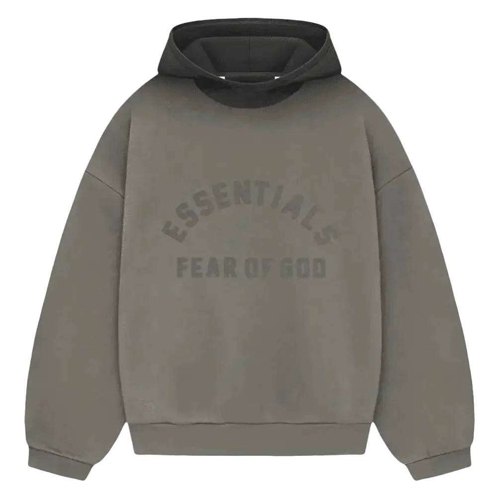 Fear of God Essentials SS24 Nylon Fleece Hoodie Ink Jet Black