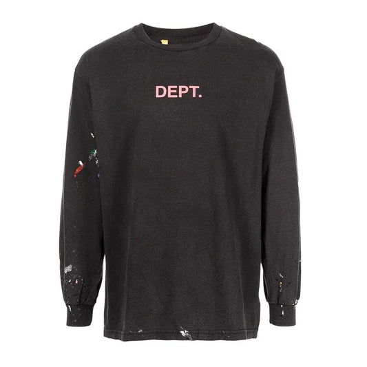 GALLERY DEPT  paint spatter long-seeve t-shirt