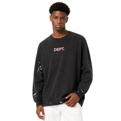 GALLERY DEPT  paint spatter long-seeve t-shirt