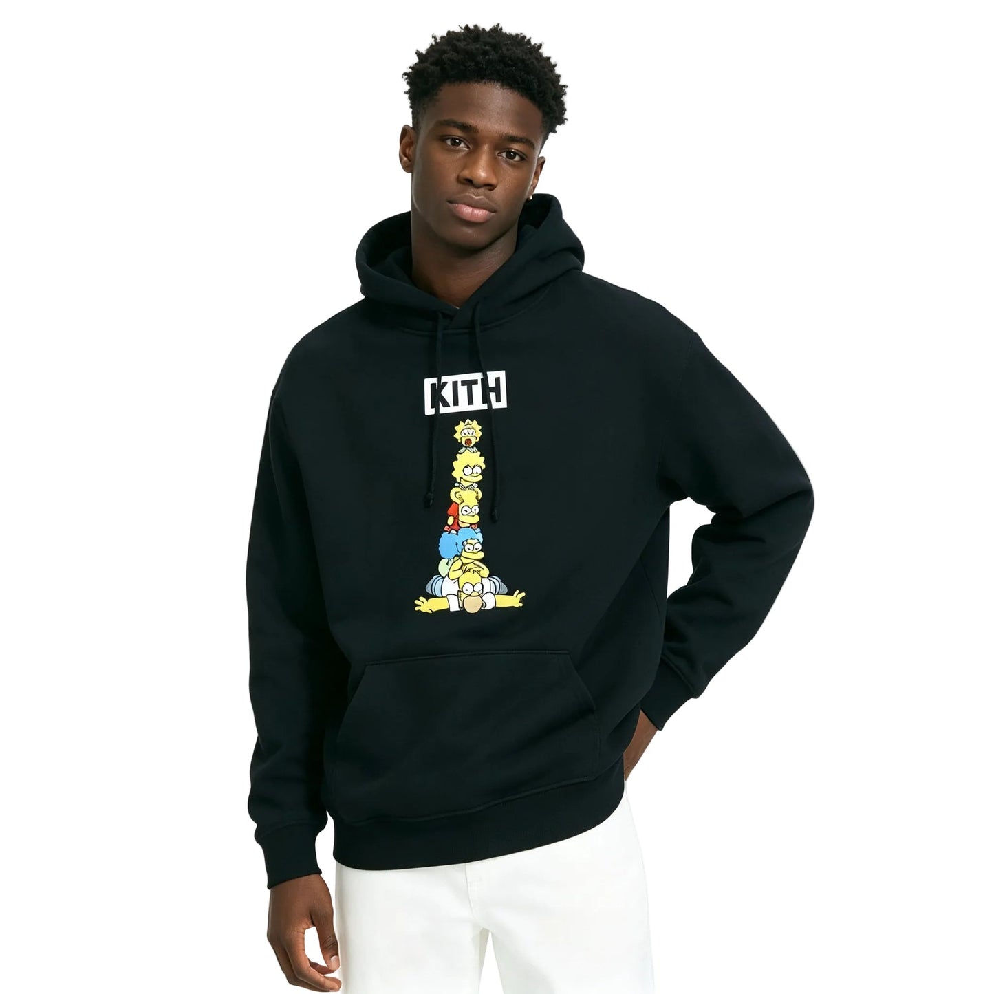 Kith For The Simpsons Family Stack Hoodie Black