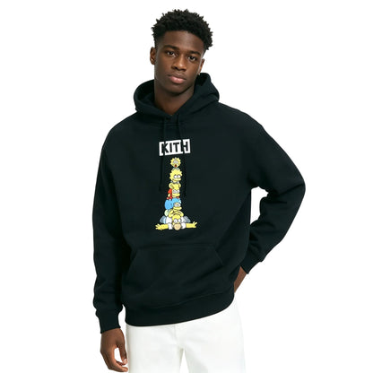 Kith For The Simpsons Family Stack Hoodie Black