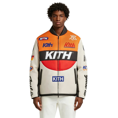 Kith Full Zip Brixton Puffed Shirt Jacket Sandrift