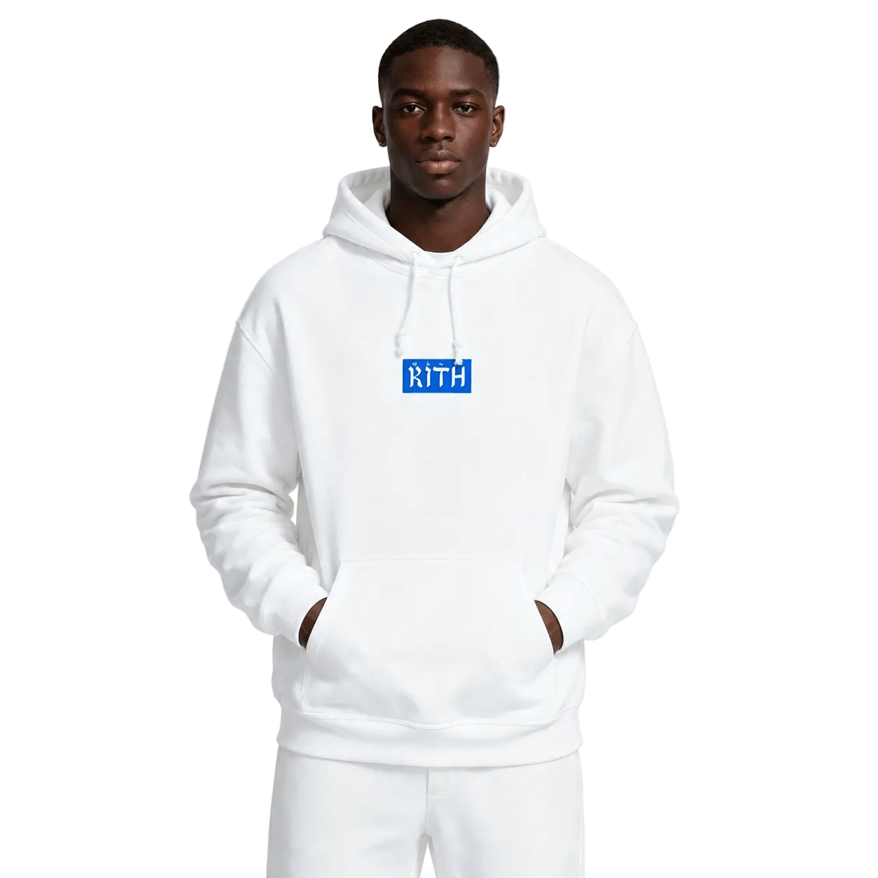 Kith Hebrew Script Hoodie White