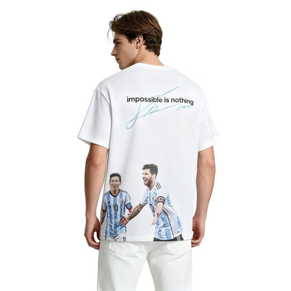 Kith x adidas Messi Football World Cup Graphic Tee White