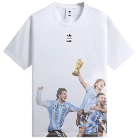 Kith x adidas Messi Football World Cup Graphic Tee White