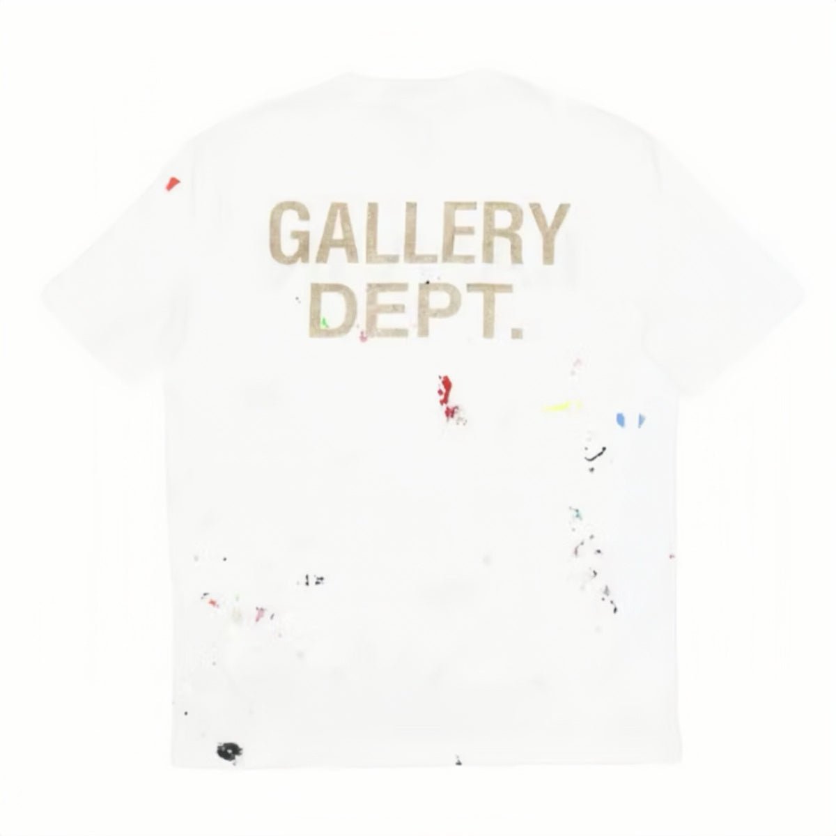 Lanvin x Gallery Dept. Logos Printed T-Shirt With Paint Marks White