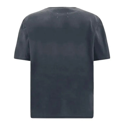 Maison Margiela Logo Heavy Jersey T-Shirt Blue