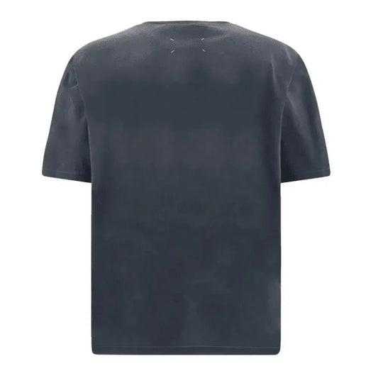Maison Margiela Logo Heavy Jersey T-Shirt Blue